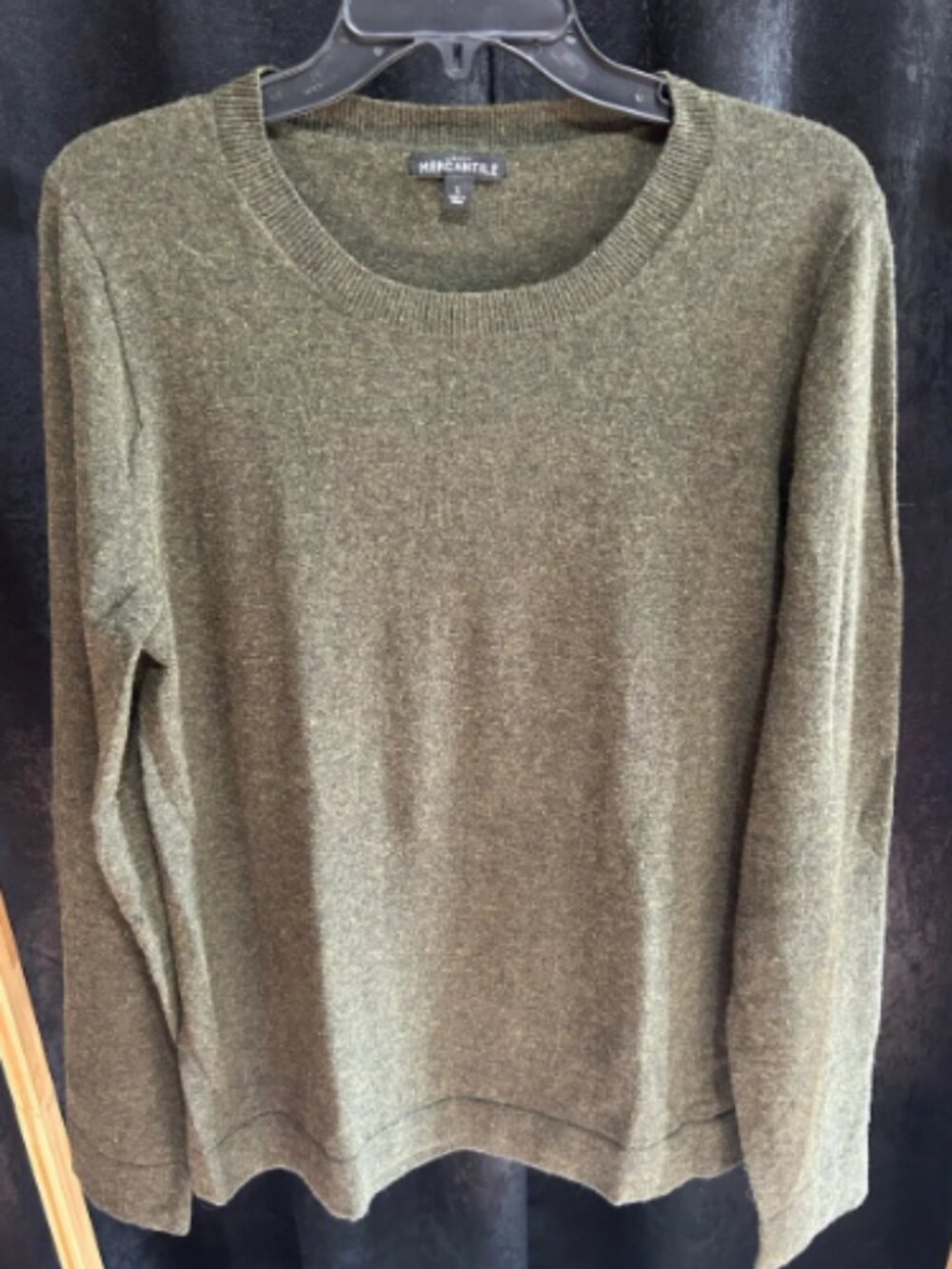 J. Crew Olive Crewneck Sweater